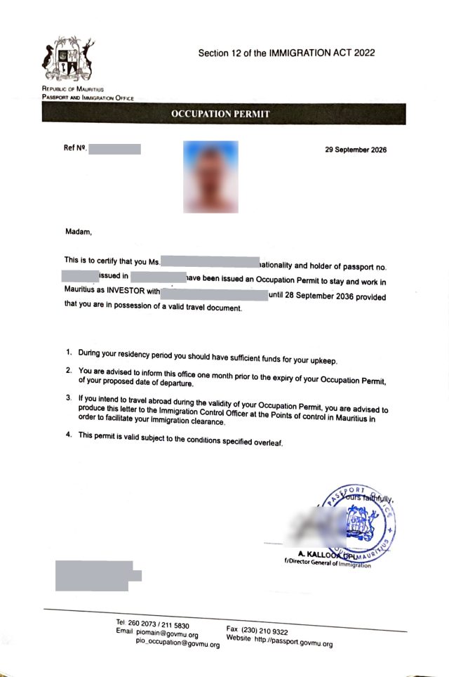 how to check mauritius work permit online