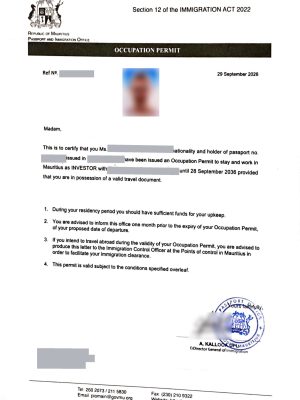 how to check mauritius work permit online